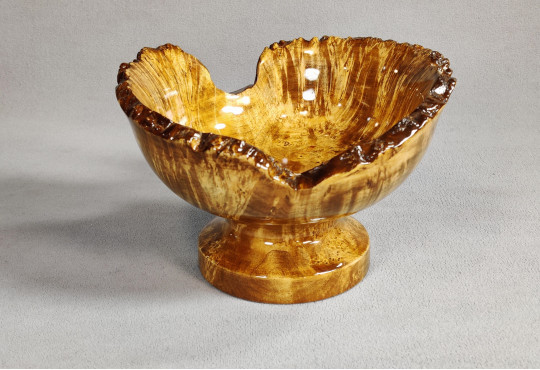 Handmade Wooden Bowl / Maple Burl Wood